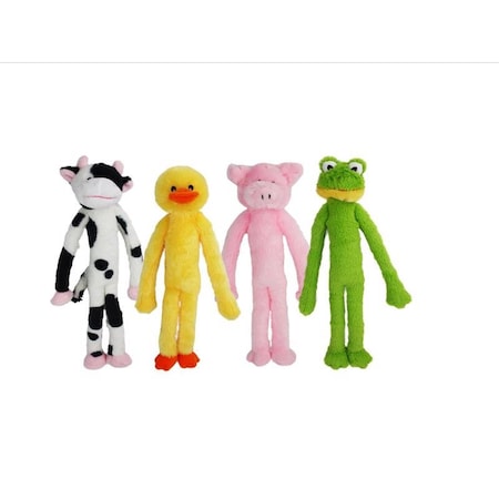 Multipet Assorted Plush Mini Swingin Slevins Tug Toy 12 in. 44208